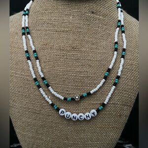 Layered seed bead necklace